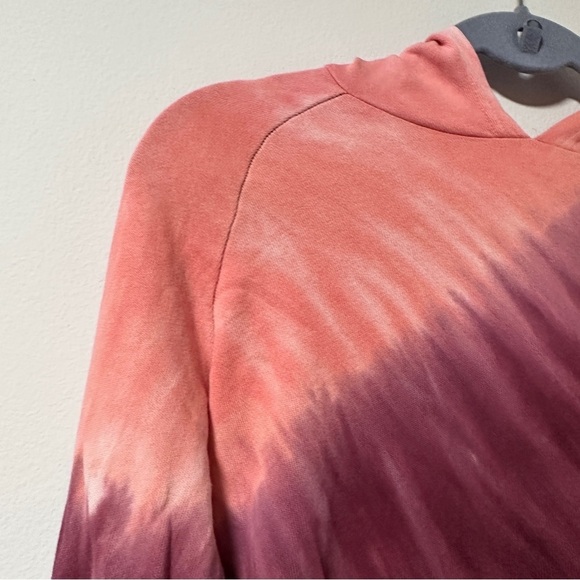 💙 Old Navy French Terry Pullover Hoodie Pink Tie Dye Girl’s Size XL Spring Boho - Picture 6 of 14